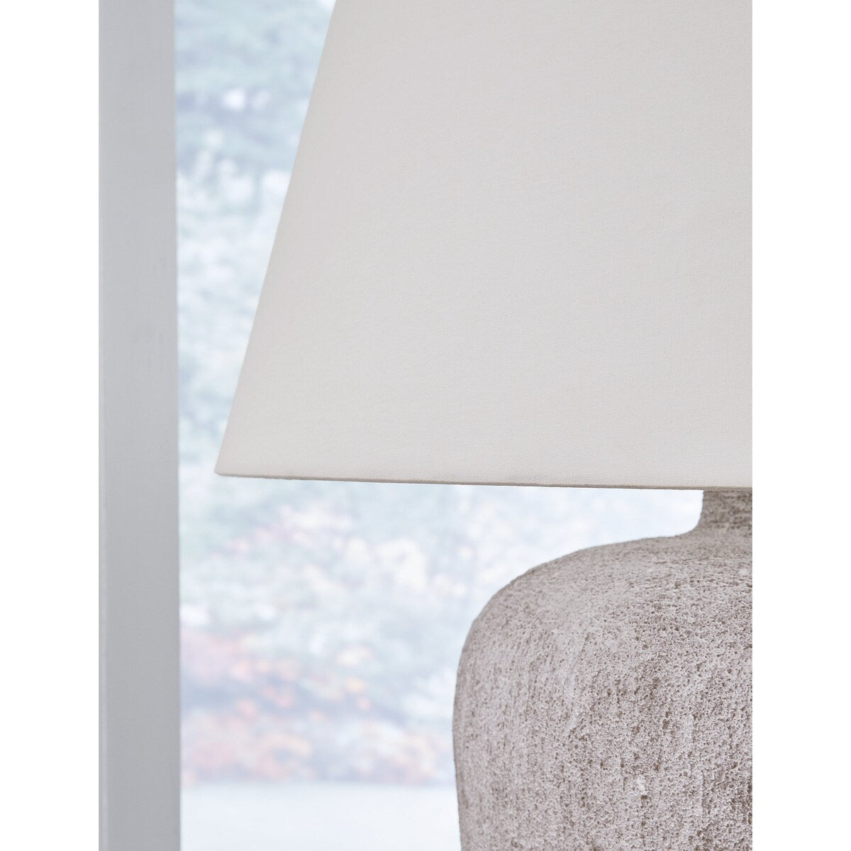 Signature Design by Ashley Danry Distressed Cream Table Lamp - 19.25 W x 19.25 D x 27.25 H