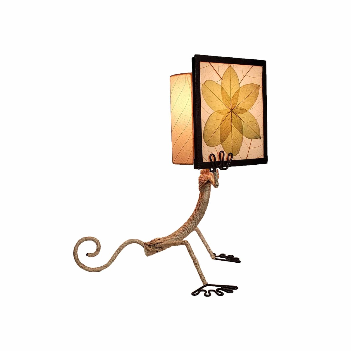 Enlightened Fabricated Gecko Table Lamp