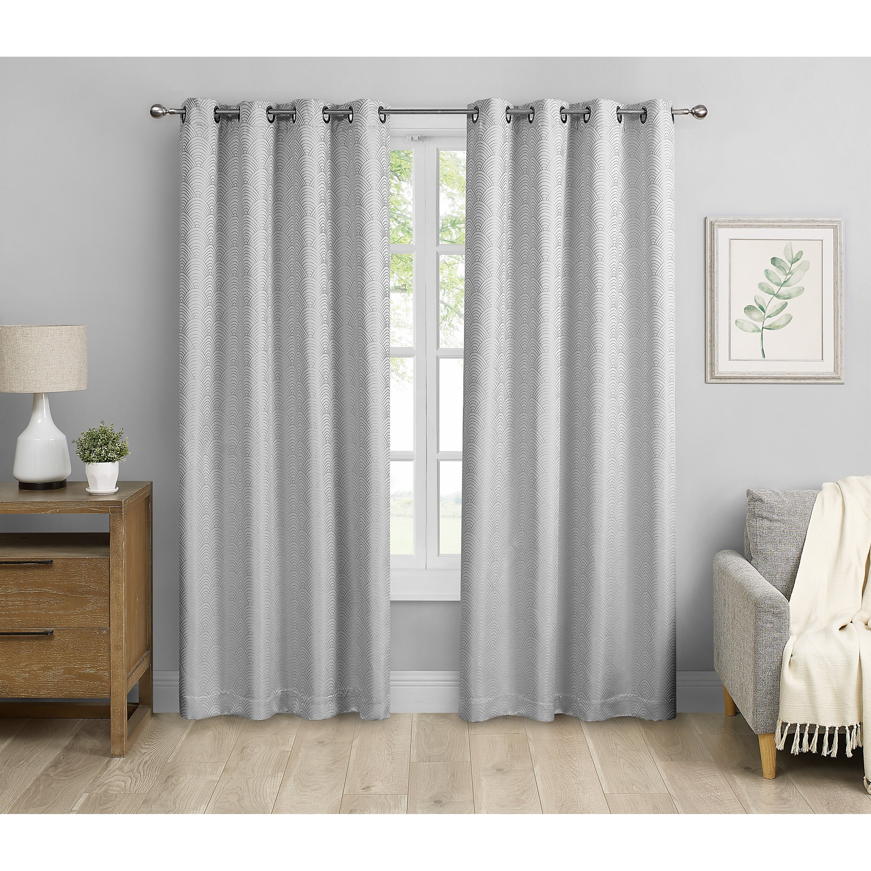 Window Curtains With Blackout Design (Set of 2)