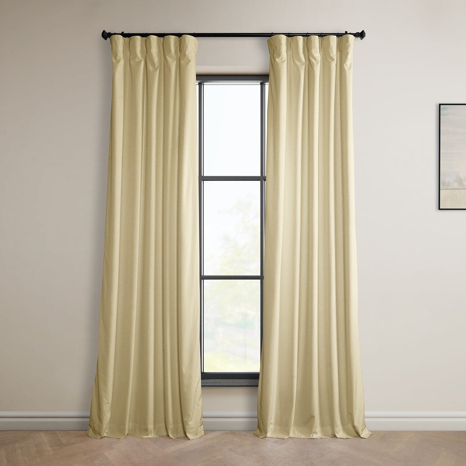 Exclusive Fabrics Plush Velvet Room Darkening Curtain (1 Panel)