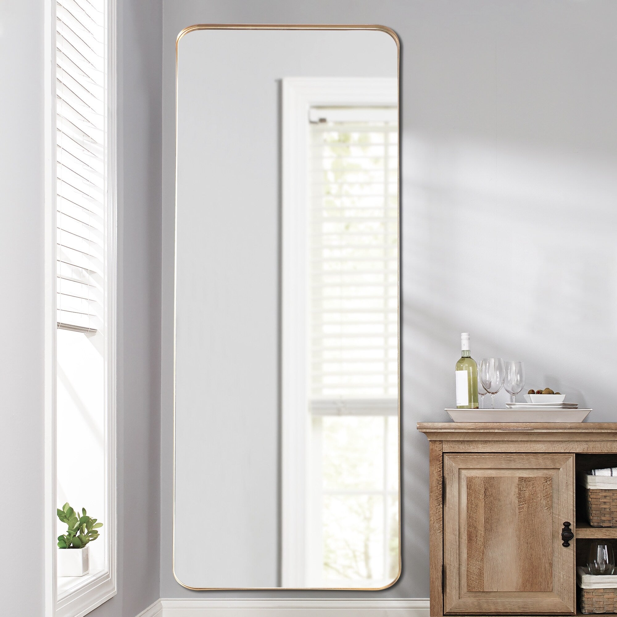 Lumioca Full Length Mirror Large Wall Mounted Mirror Full Body Mirror