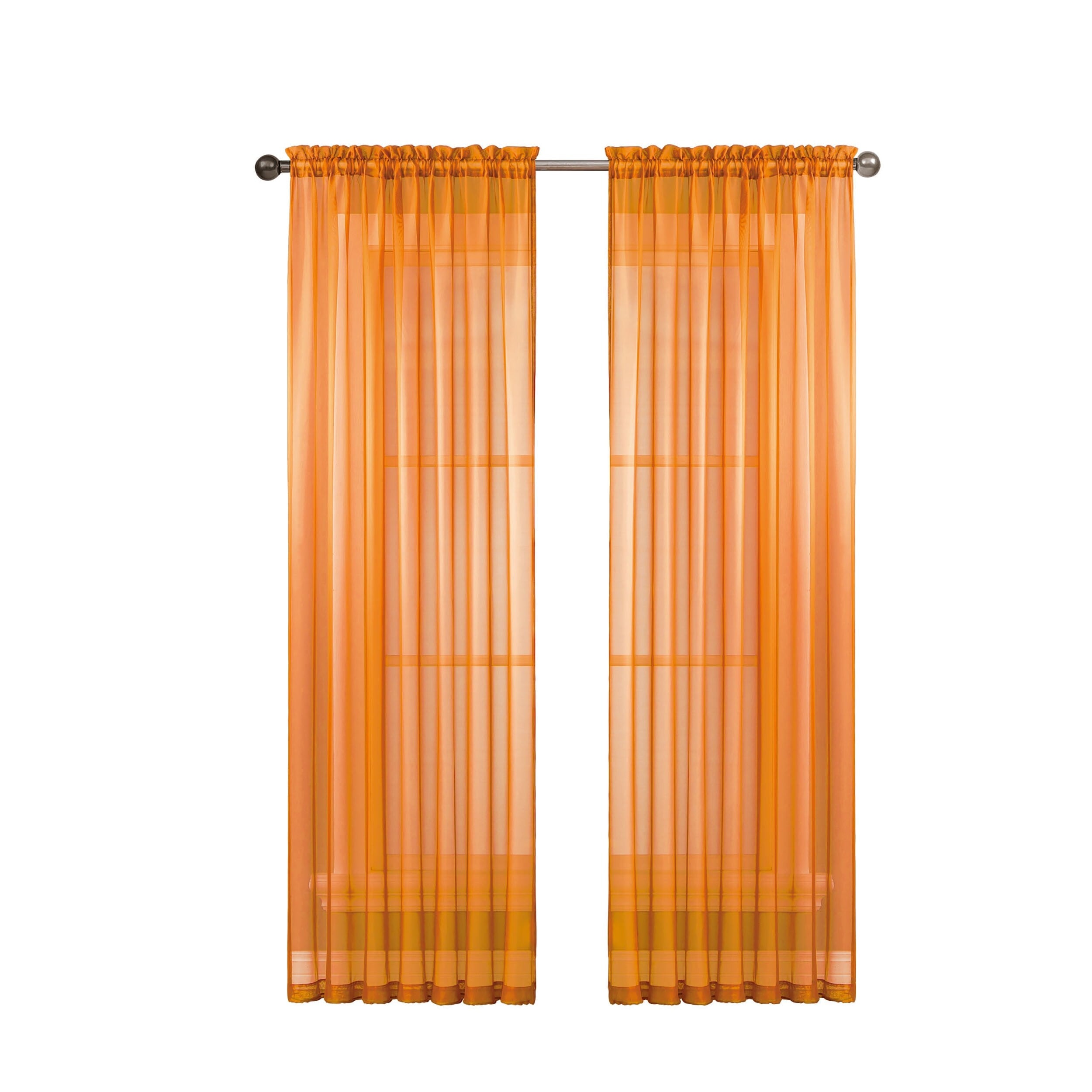 Window Elements Diamond Sheer Voile Extra Wide, 56 Inch Wide. Rod Pocket Curtain Panel