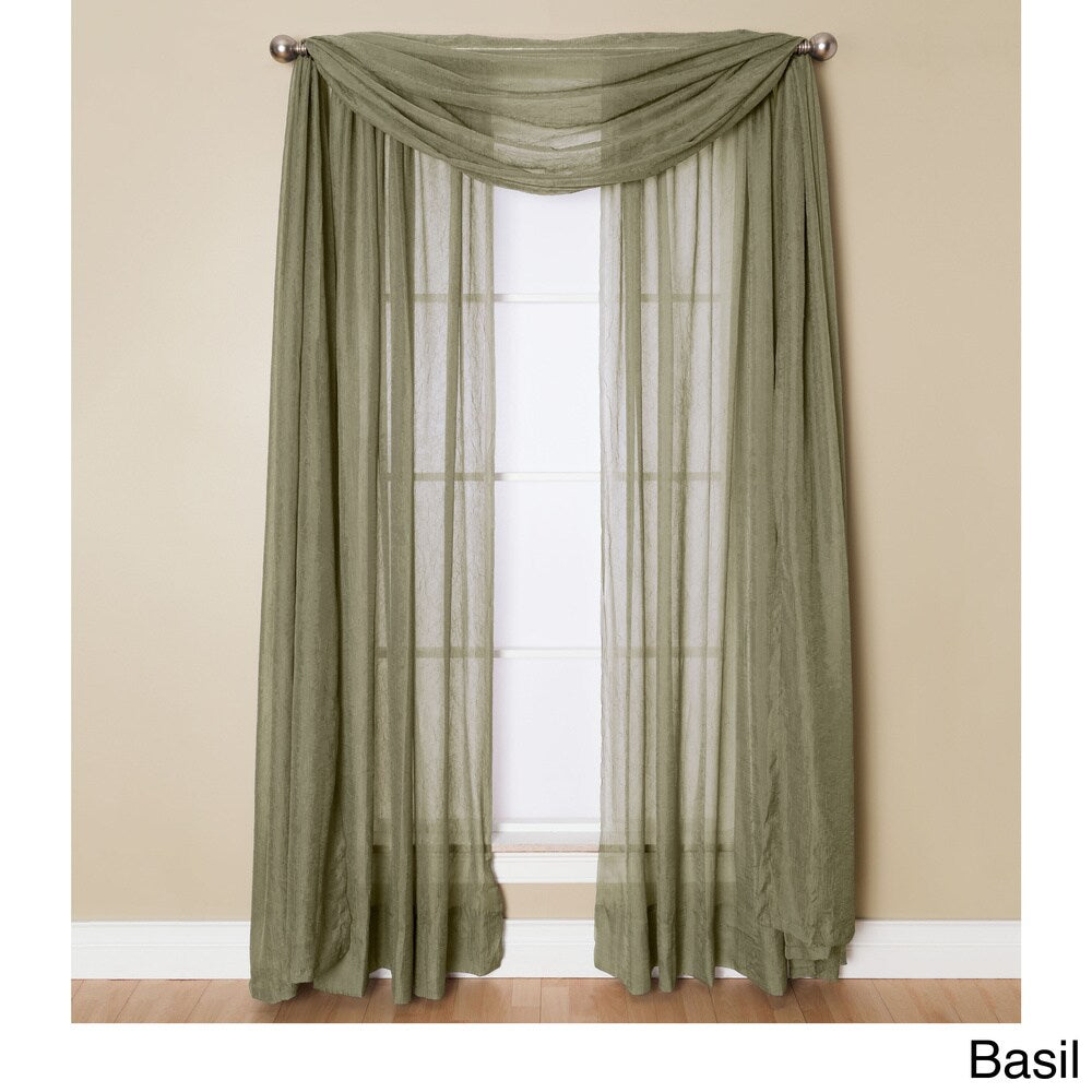 Miller Curtains Preston 216-inch Sheer Window Scarf