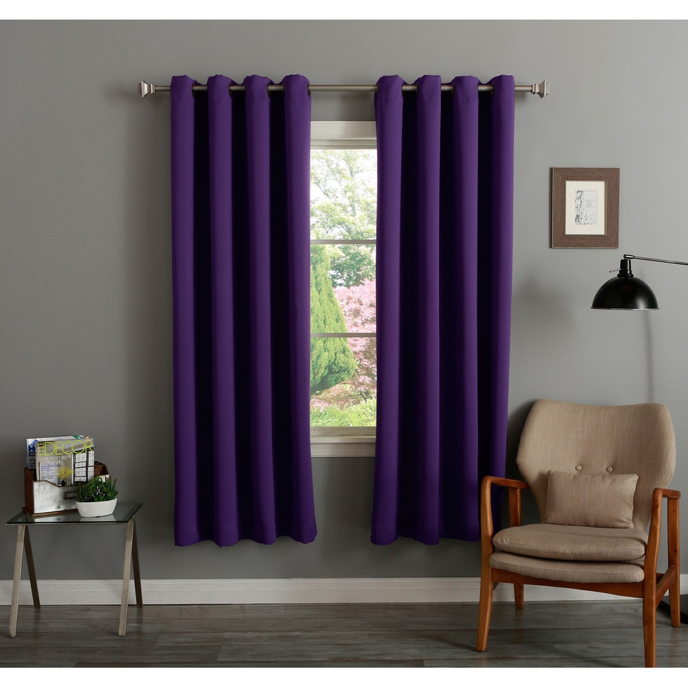 Aurora Home Insulated 72-inch Thermal Blackout Curtain Panel Pair - 52 x 72