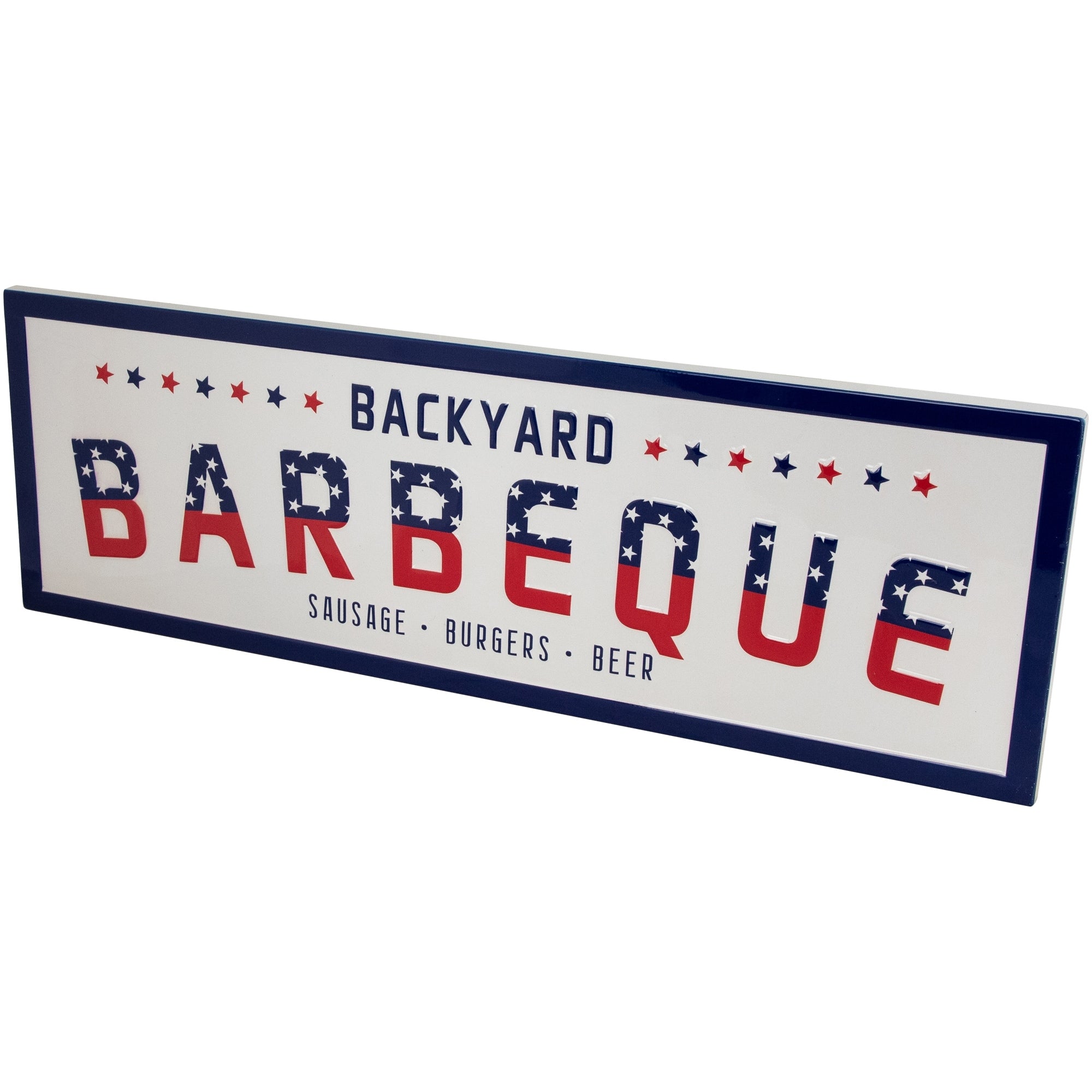 Backyard Barbeque Americana Metal Wall Sign - 23