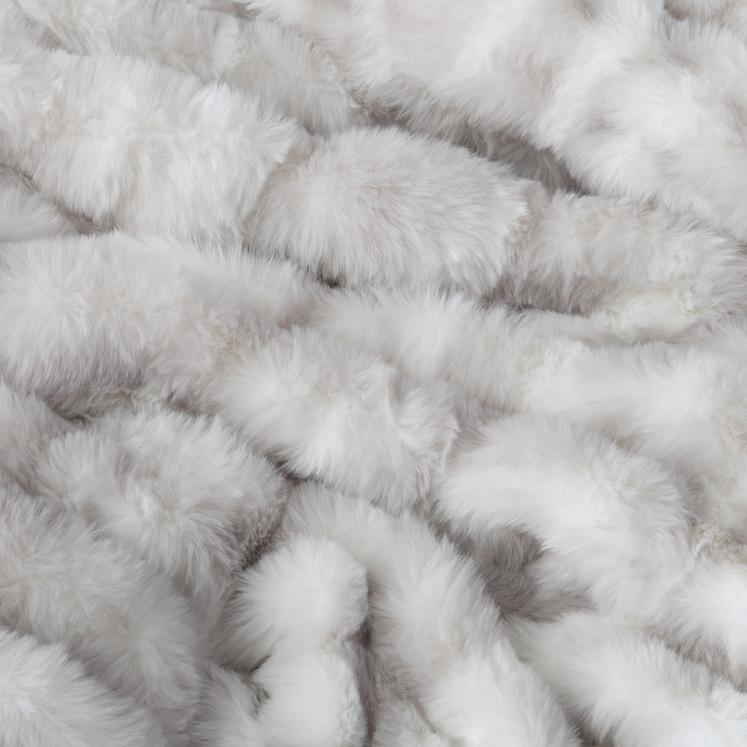 Oversized Ruched Faux Fur Blanket - 60x80-Inch Queen-Size Throw by Lavish Home