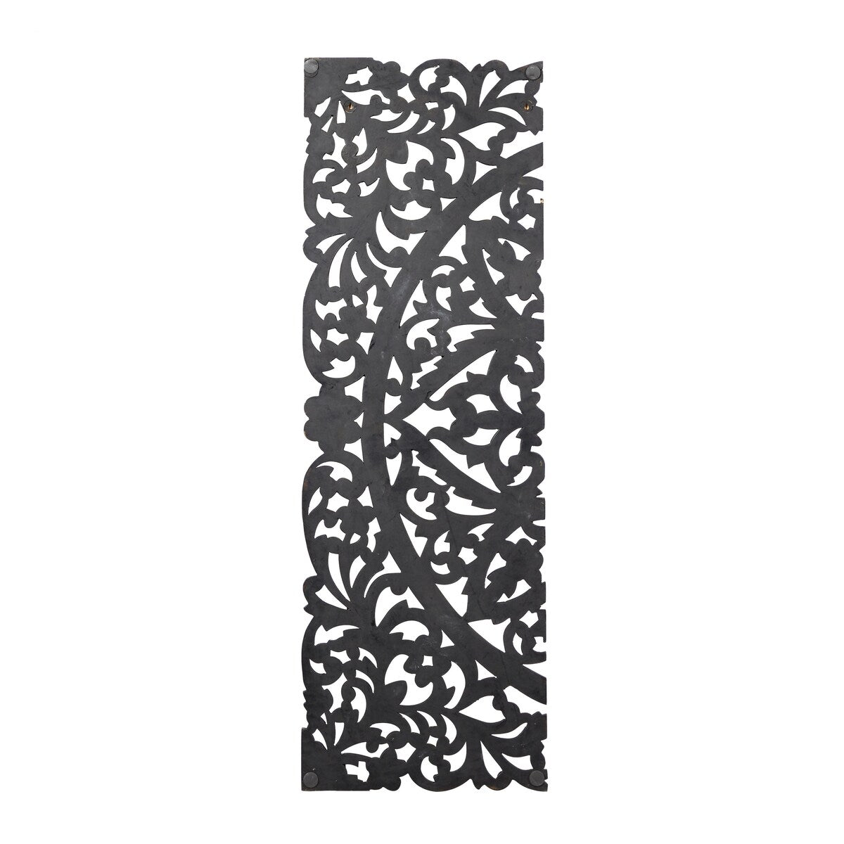 Wooden Floral Handmade Intricately Carved Home Wall Decor - Set of 3 Brown - Roche River Decor