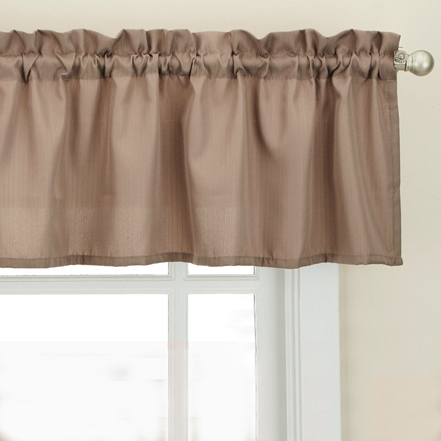 Opaque Ribcord Kitchen Curtain Pieces - Tiers/ Valances/ Swags