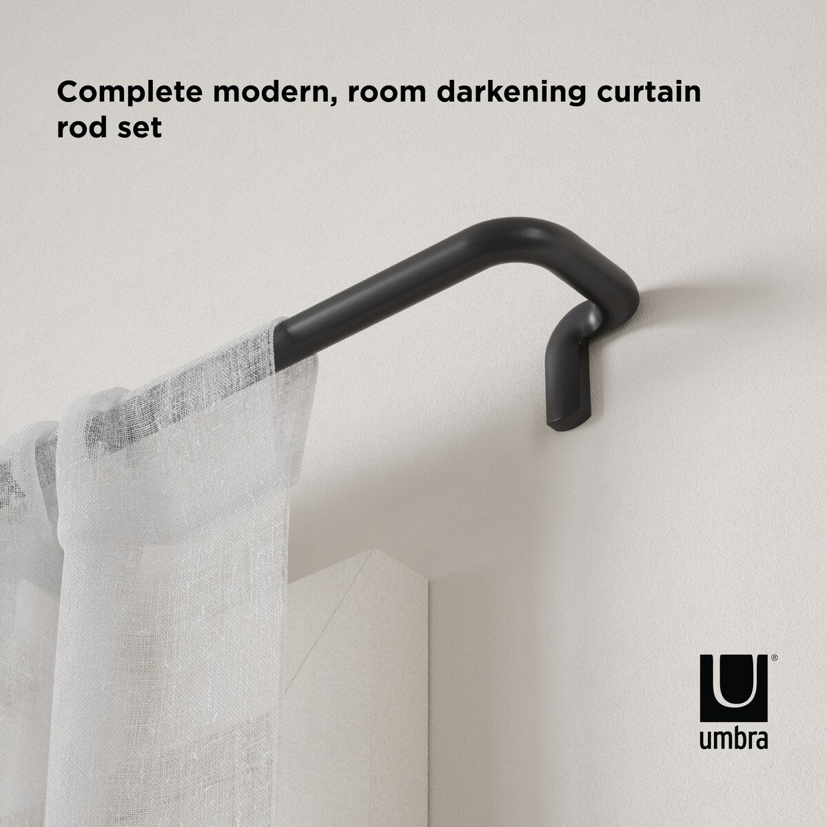 Umbra TWLIGHT Room-Darkening Curtain Rod