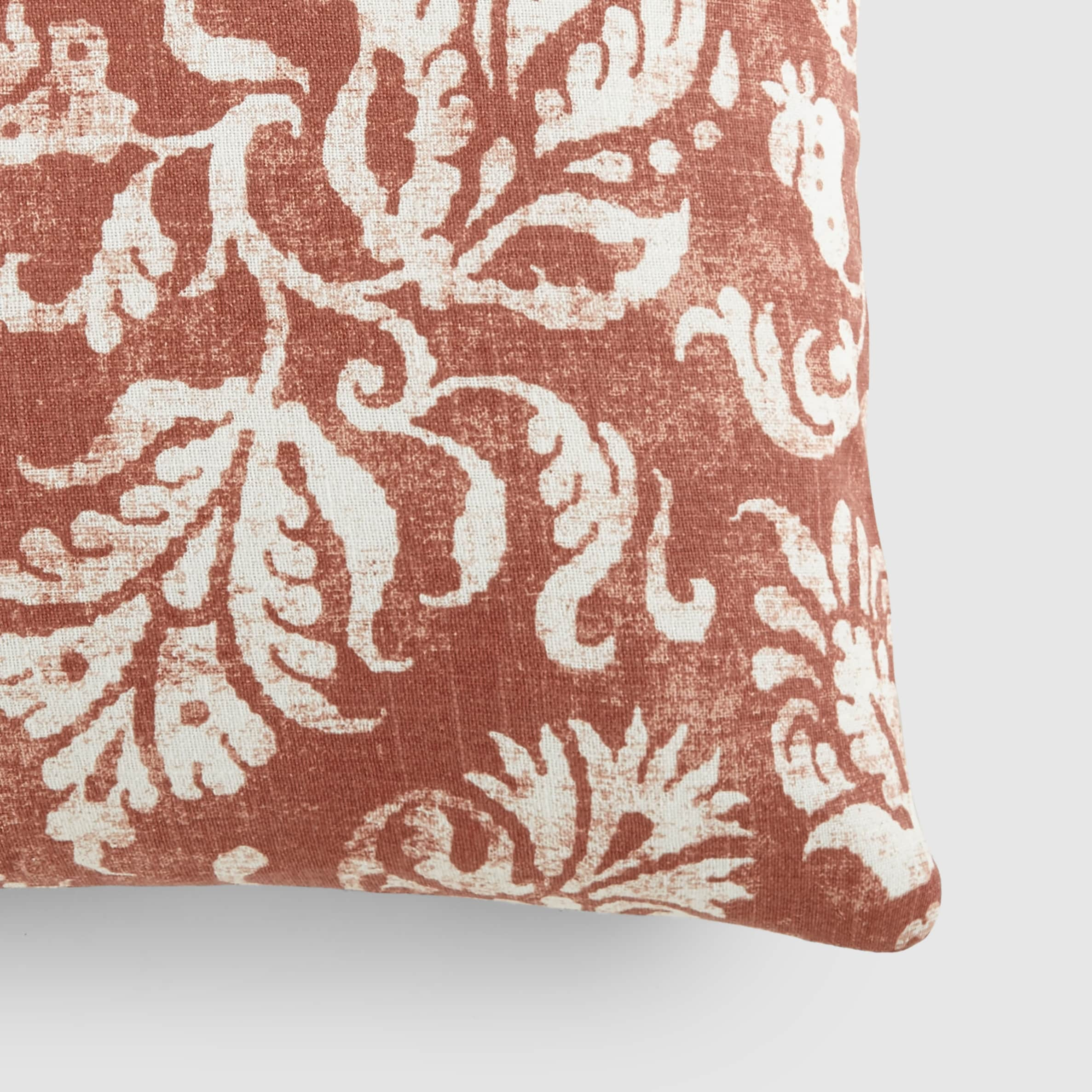 Elegant Patterns Cotton Decor Throw Pillow in Distressed Floral