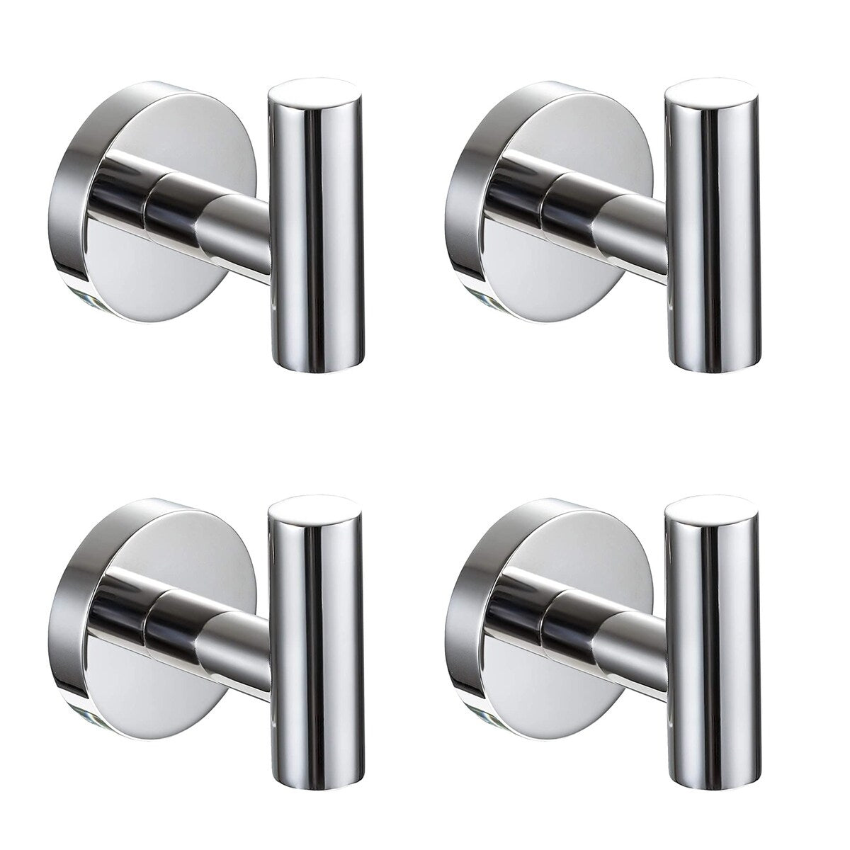 AITINKAN 4-Pack Bathroom Robe and Towel Hooks Stainless Steel