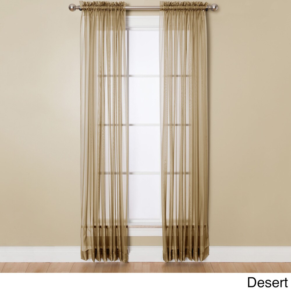 Miller Curtains Angelica 108-inch Rod Pocket Sheer Panel