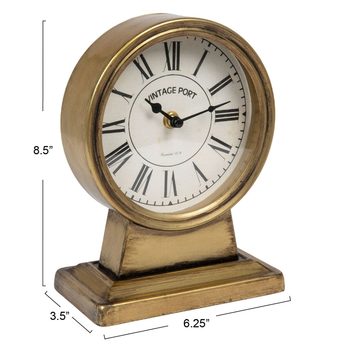 Metal Mantel Clock