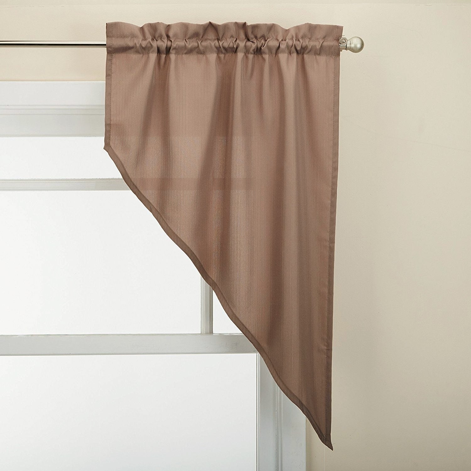 Opaque Ribcord Kitchen Curtain Pieces - Tiers/ Valances/ Swags