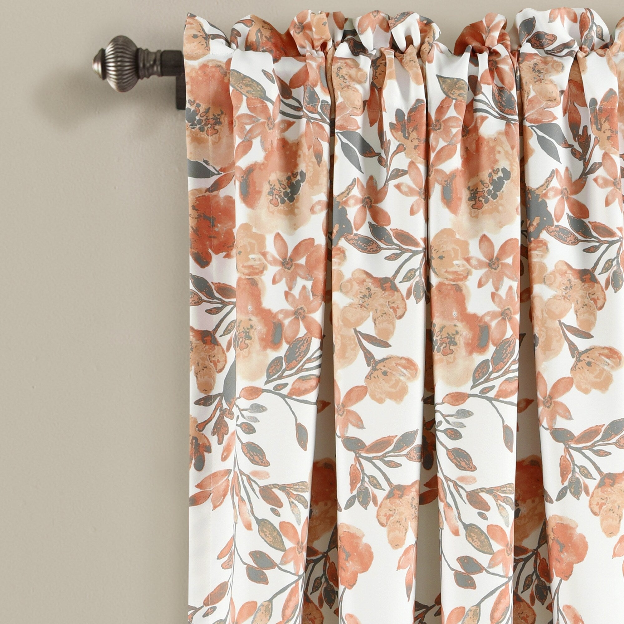 Porch & Den Elcaro Floral Room Darkening Curtain Panel Pair