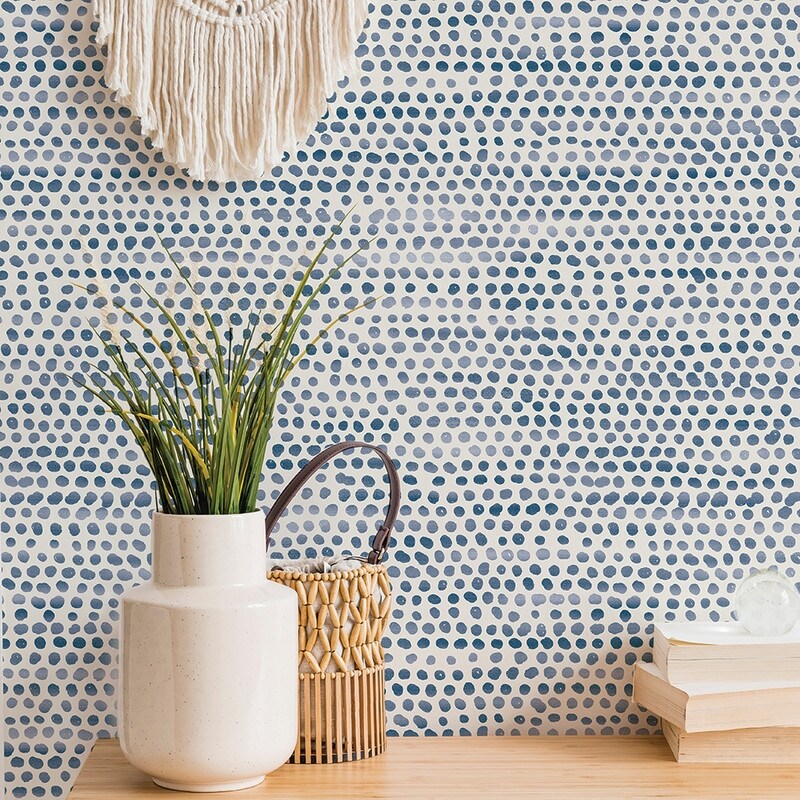 Tempaper Moire Dots Peel and Stick Wallpaper