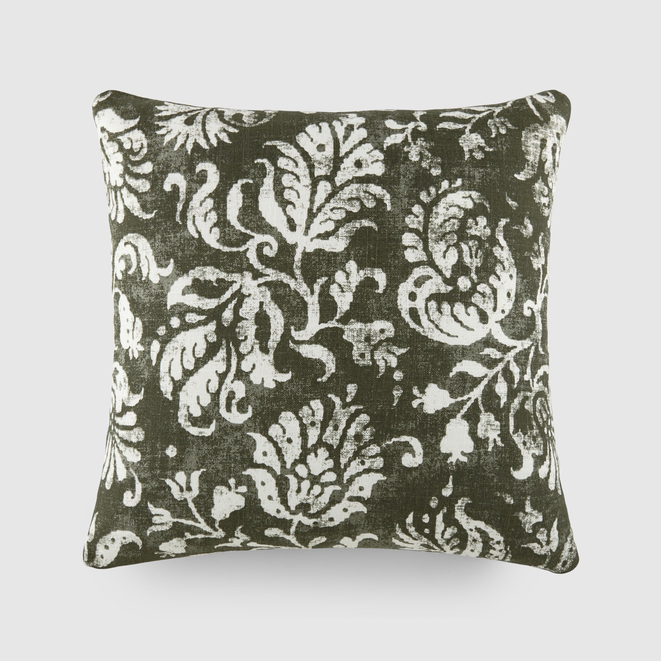 Elegant Patterns Cotton Decor Throw Pillow in Distressed Floral