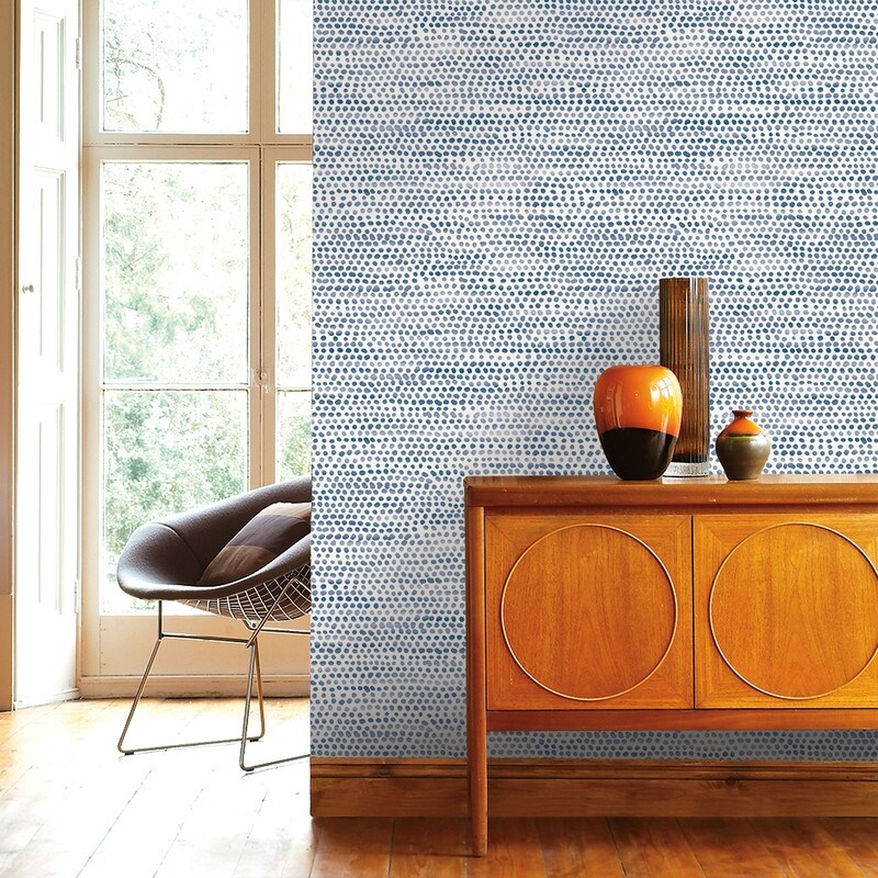 Tempaper Moire Dots Peel and Stick Wallpaper