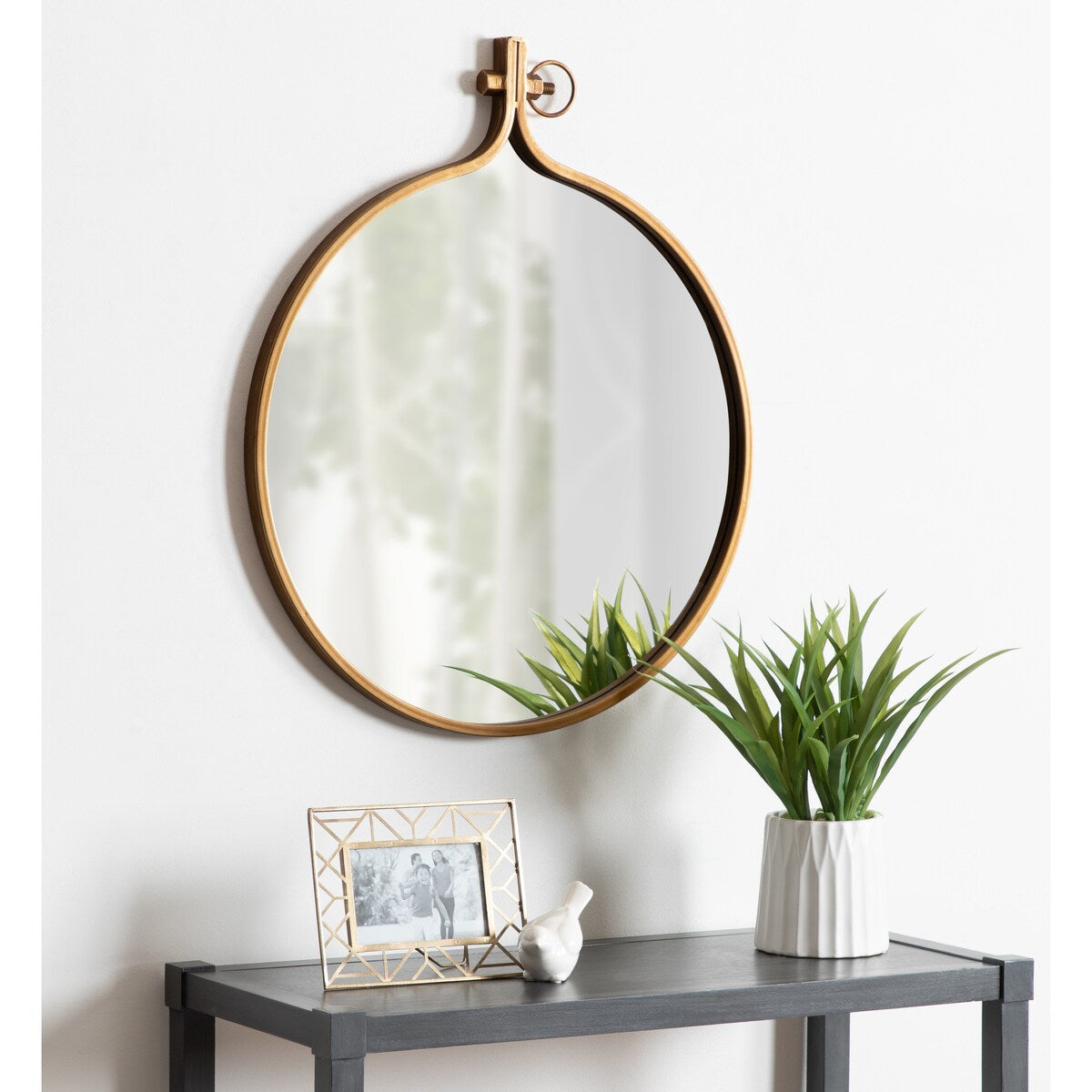 Kate and Laurel Yitro Round Wall Mirror