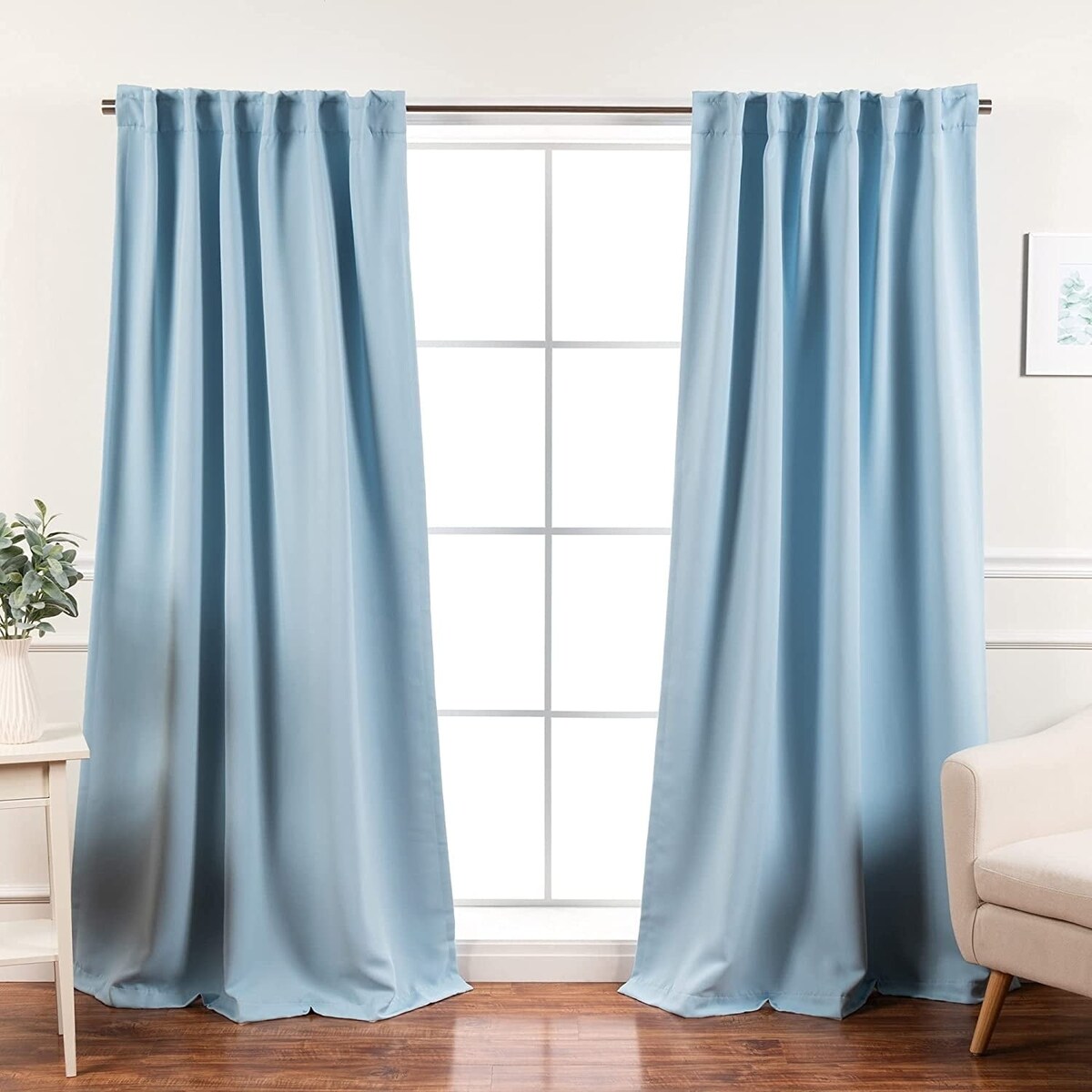 Aurora Home Insulated Thermal Blackout 84-inch Curtain Panel Pair - 52 x 84