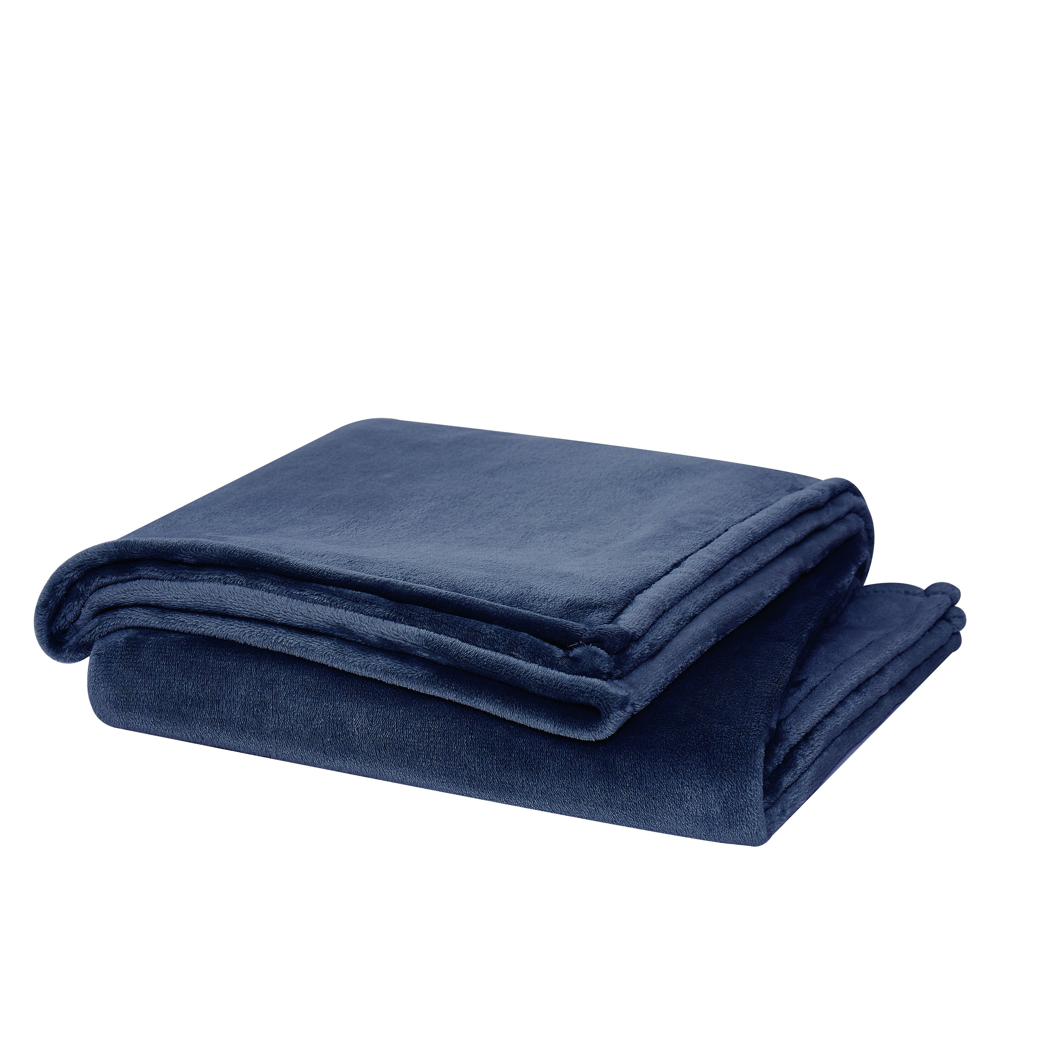 Cannon Heritage Solid Plush Blanket & Throw