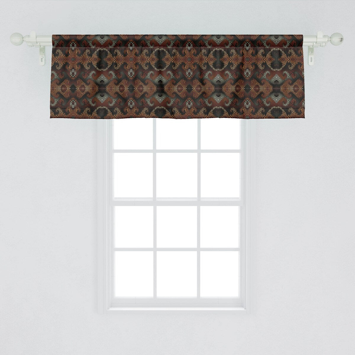 Ambesonne Abstract Window Valance Curtain Valance for Kitchen Bedroom Decor with 54 X 18 - 54 X 18