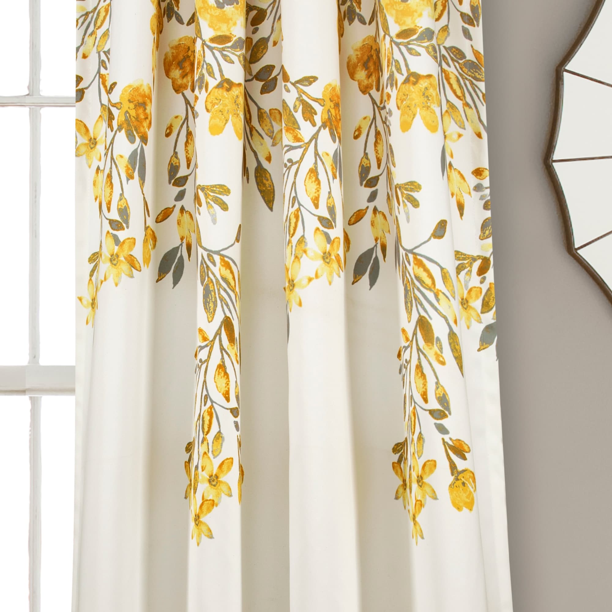 Porch & Den Elcaro Floral Room Darkening Curtain Panel Pair