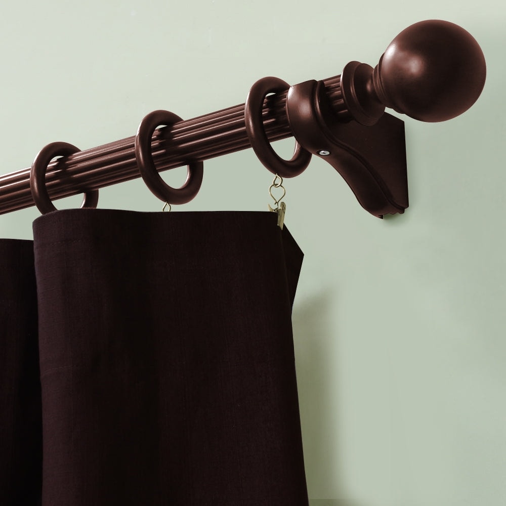 Mix & Match 1-3/8 in. dia. Wood Single Curtain Rod