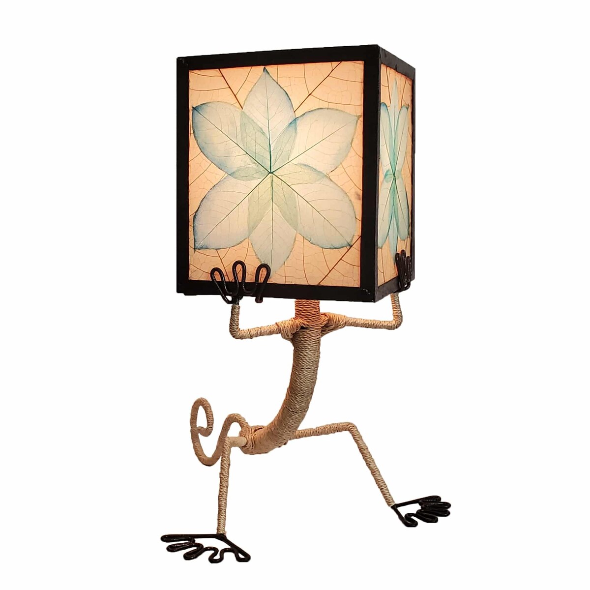 Enlightened Fabricated Gecko Table Lamp