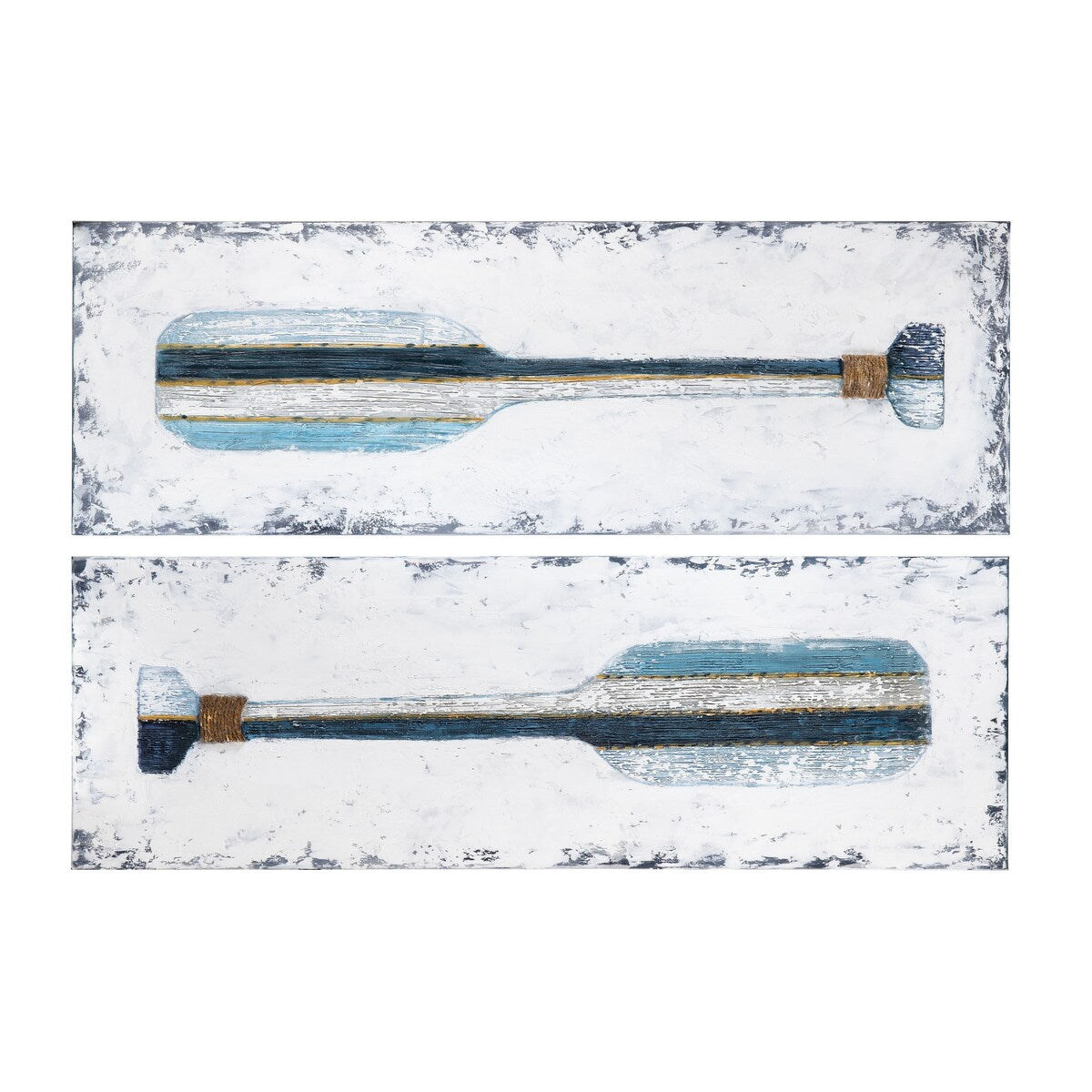 Paddles Up Canvas 2-Piece Wall Art - Blue