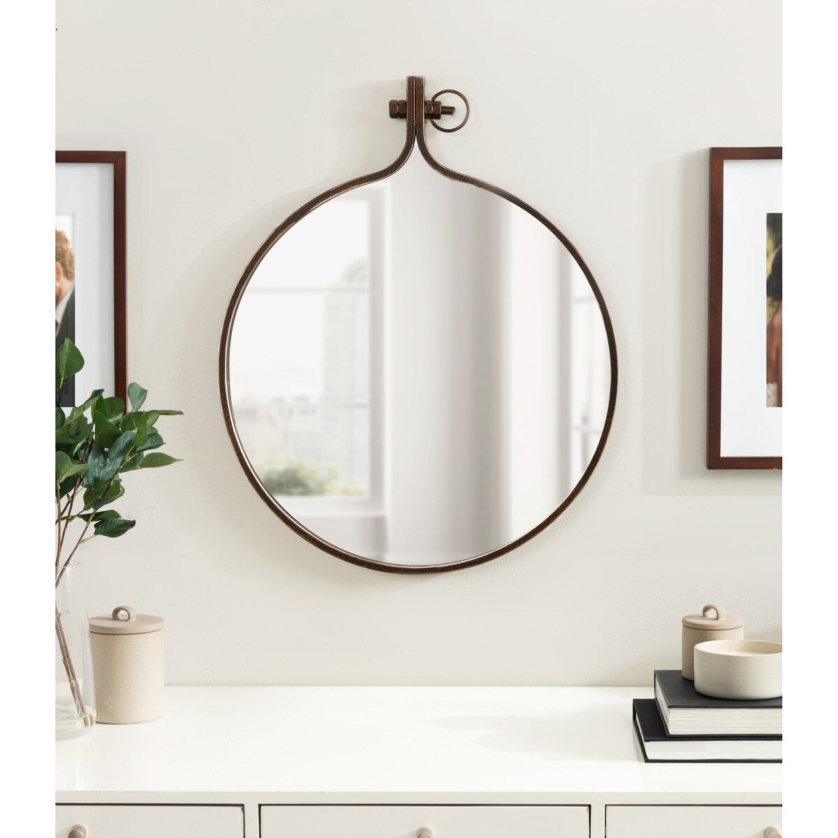 Kate and Laurel Yitro Round Wall Mirror