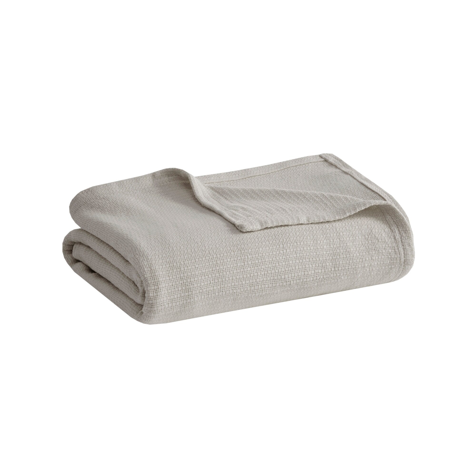 Madison Park Freshspun Basketweave Cotton Blanket