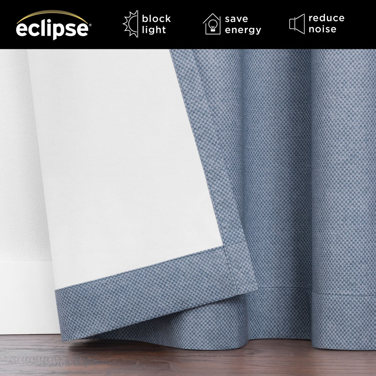 Eclipse Blackout Curtains, Larissa Solid Grommet Curtains