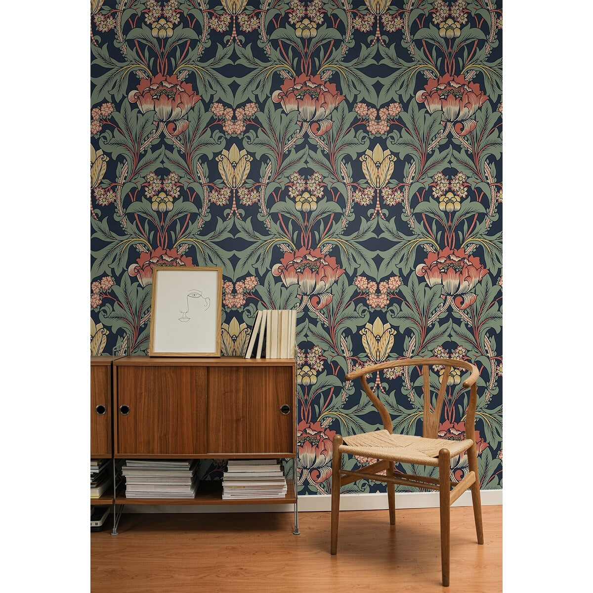 NextWall Primrose Floral Peel and Stick Wallpaper