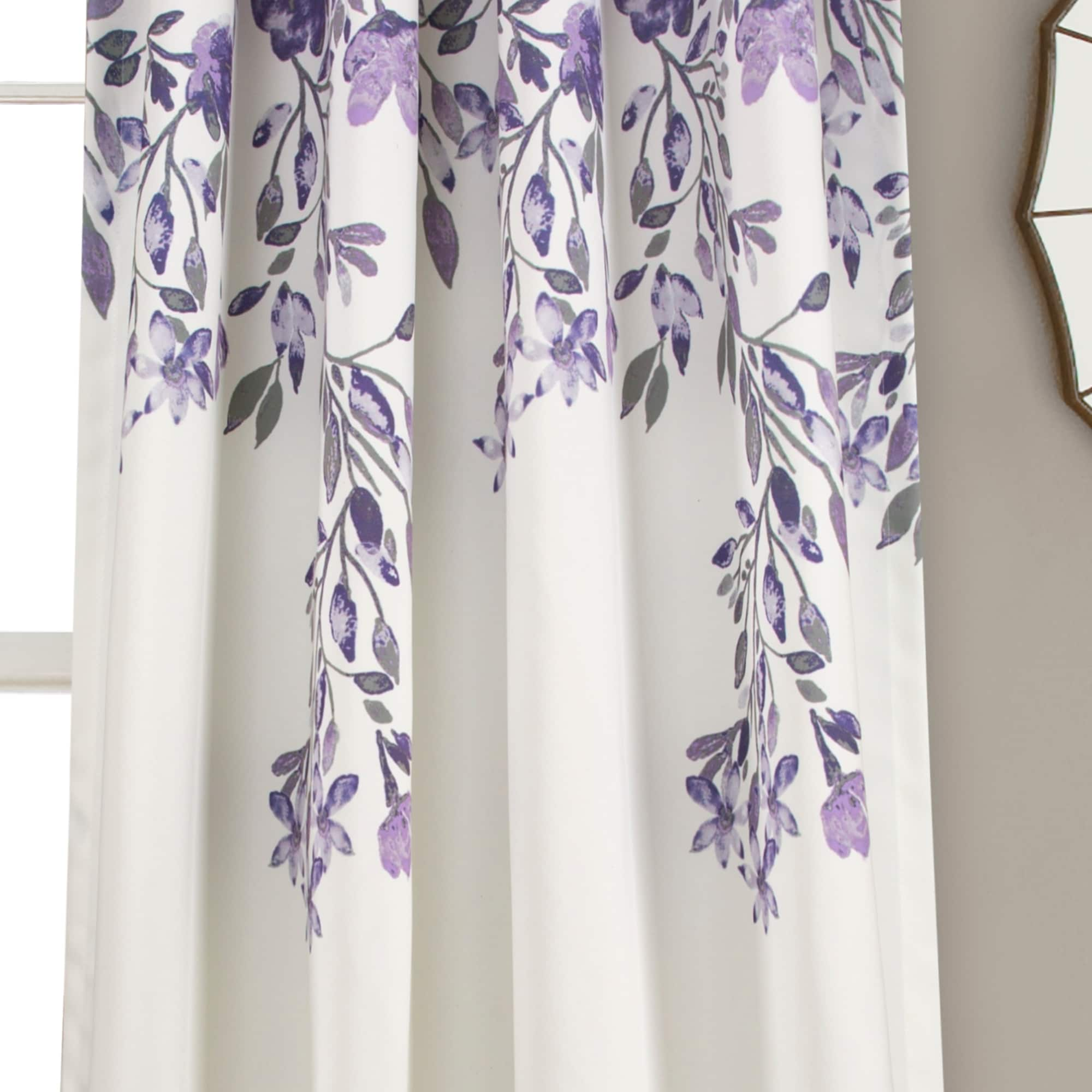 Porch & Den Elcaro Floral Room Darkening Curtain Panel Pair