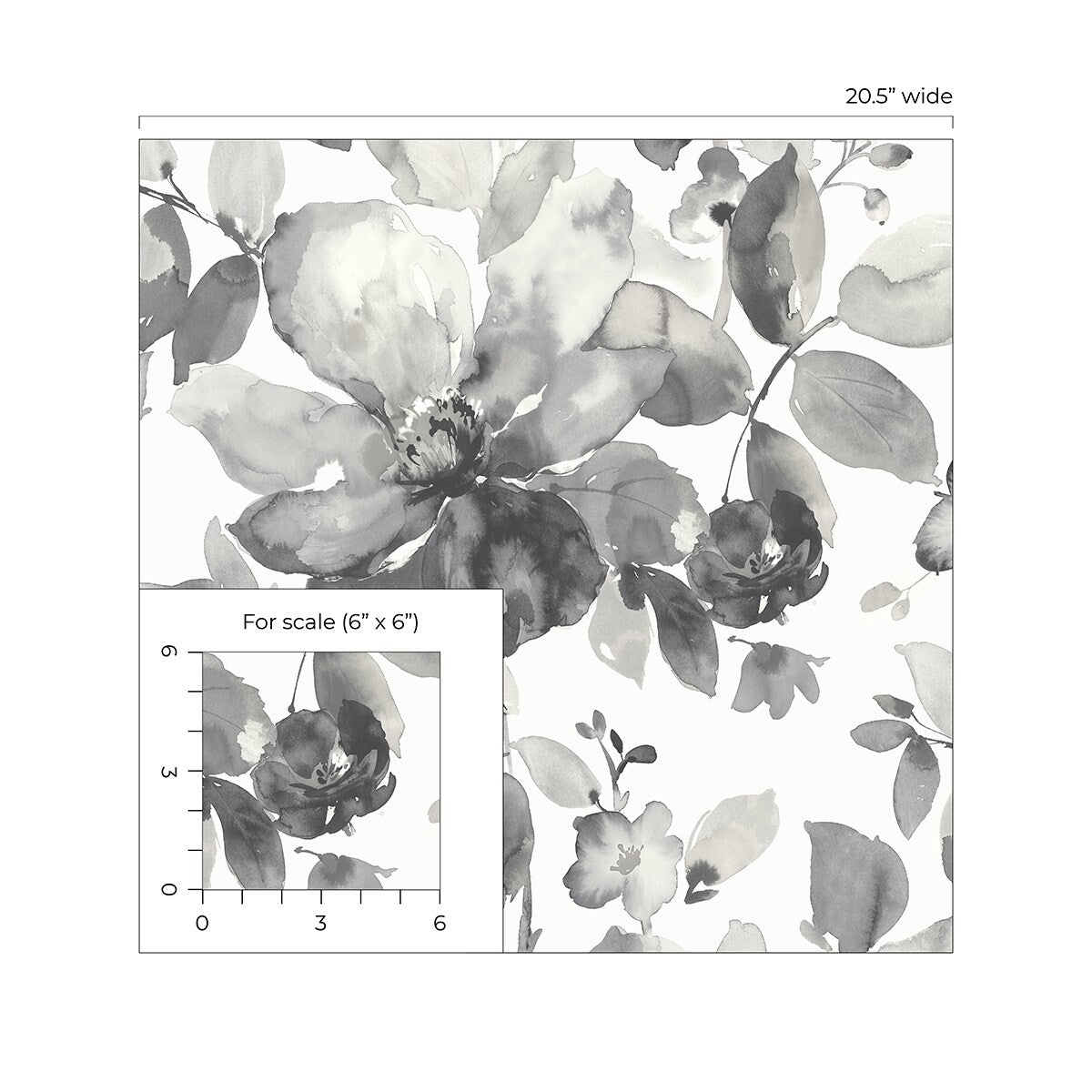 NextWall Watercolor Flower Peel and Stick Wallpaper