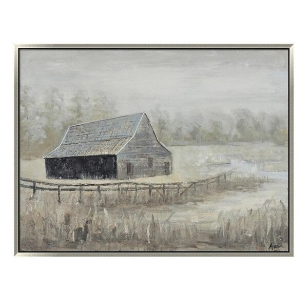 Foggy Morn Multicolor Horizontal Canvas Art - Multi-color