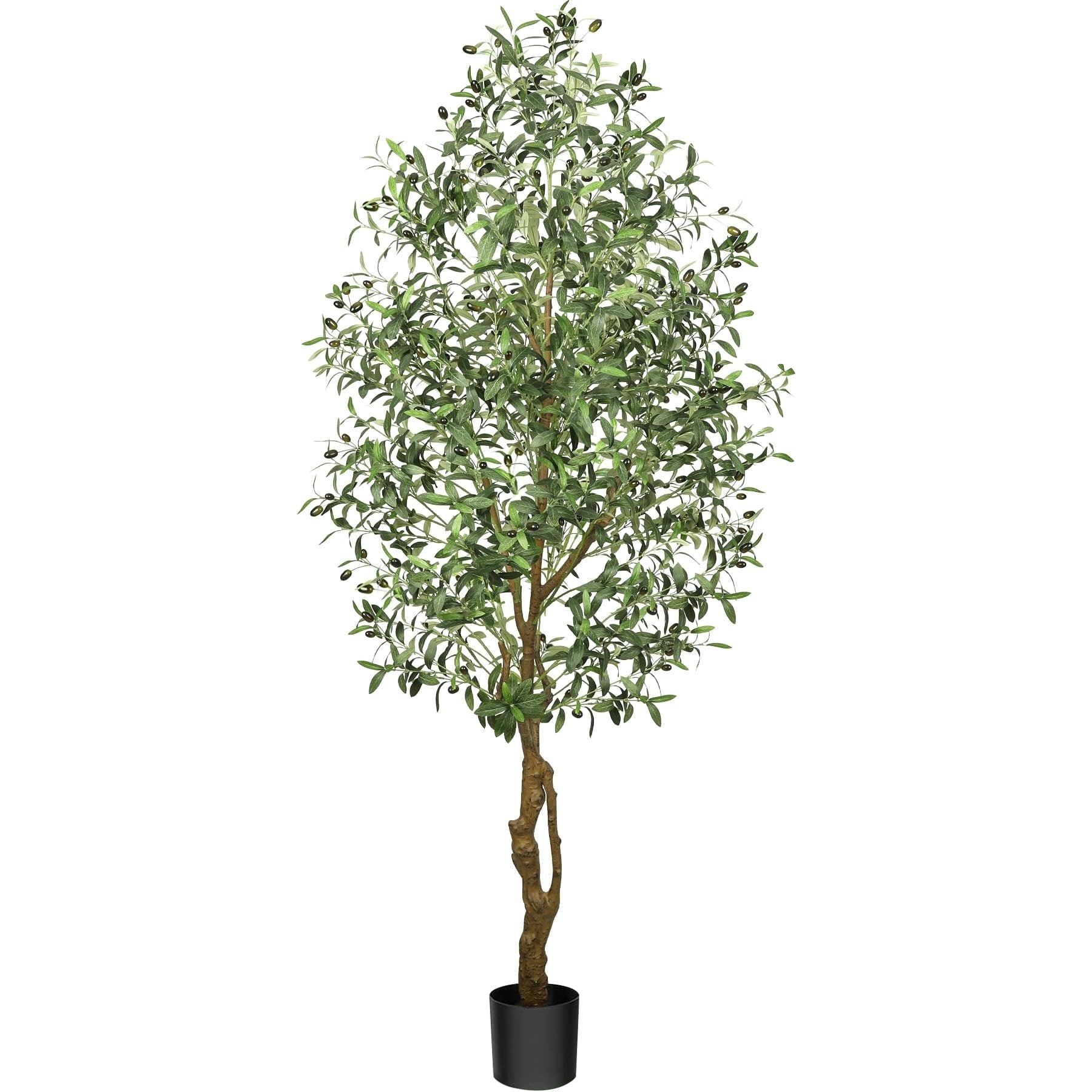 Faux Tree Indoor Artificial Olive Tree with Leaves and Fruits