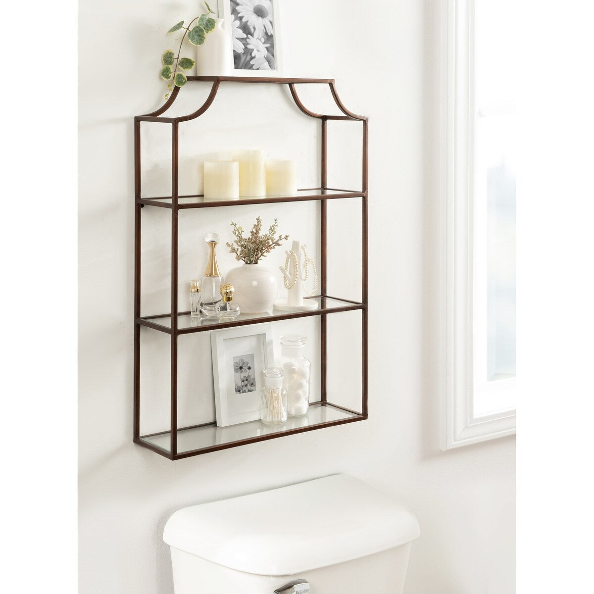 Kate and Laurel Ciel 4-tier Wall Shelf