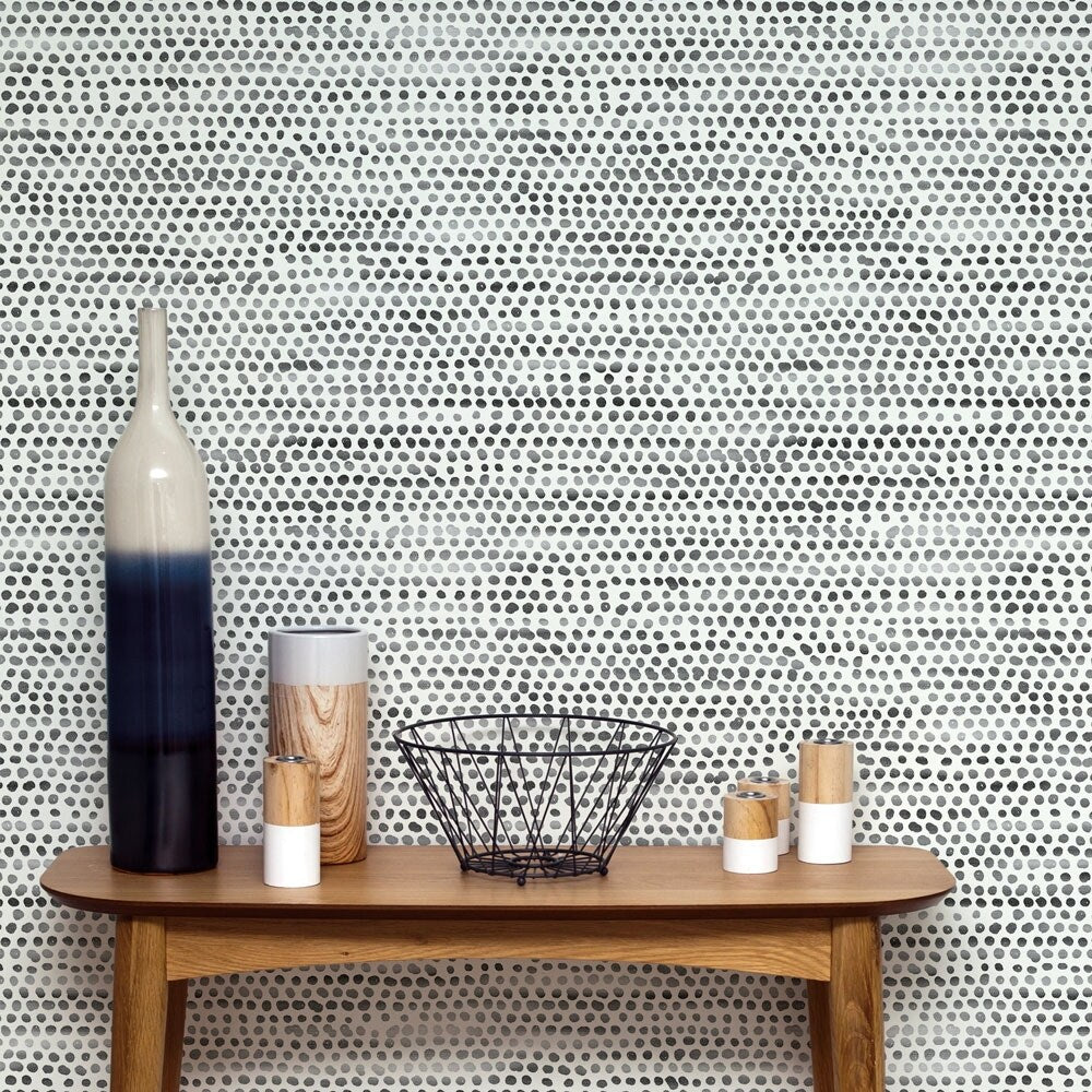 Tempaper Moire Dots Peel and Stick Wallpaper