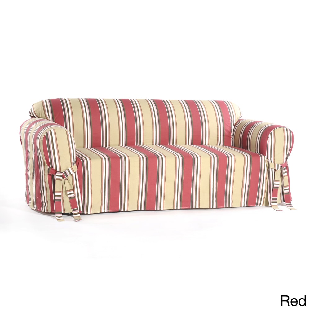 Classic Slipcovers Classic Stripe Sofa Slipcover