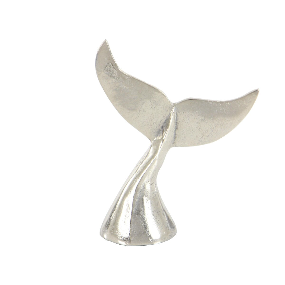 Aluminum Metal Whale Decorative Sculpture - Set of 2 Silver - Roche River Decor