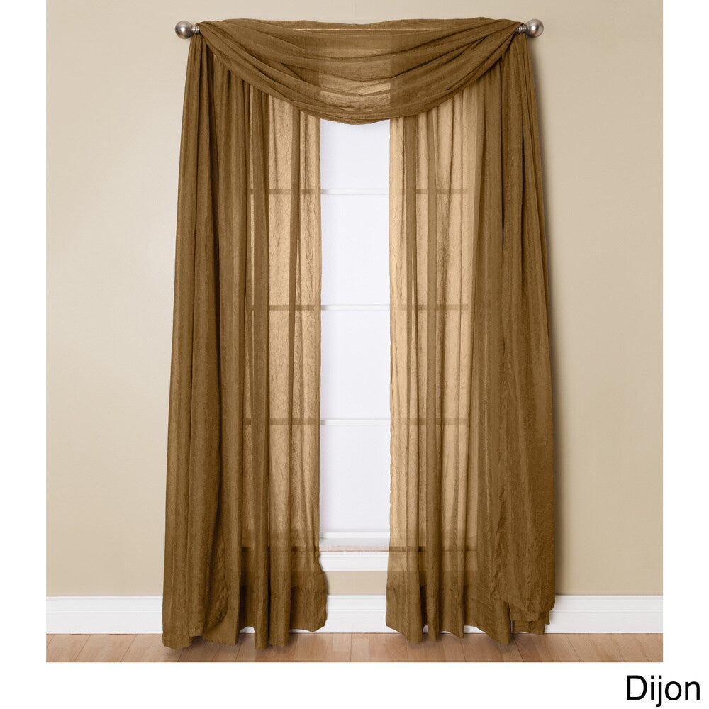 Miller Curtains Preston 216-inch Sheer Window Scarf