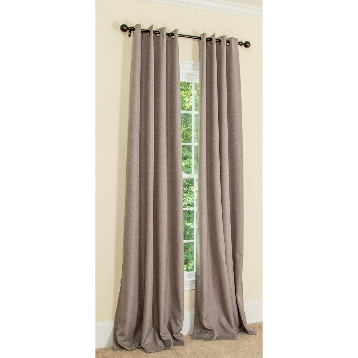 Elle 100% Blackout Grommet Curtains, 2 Panels