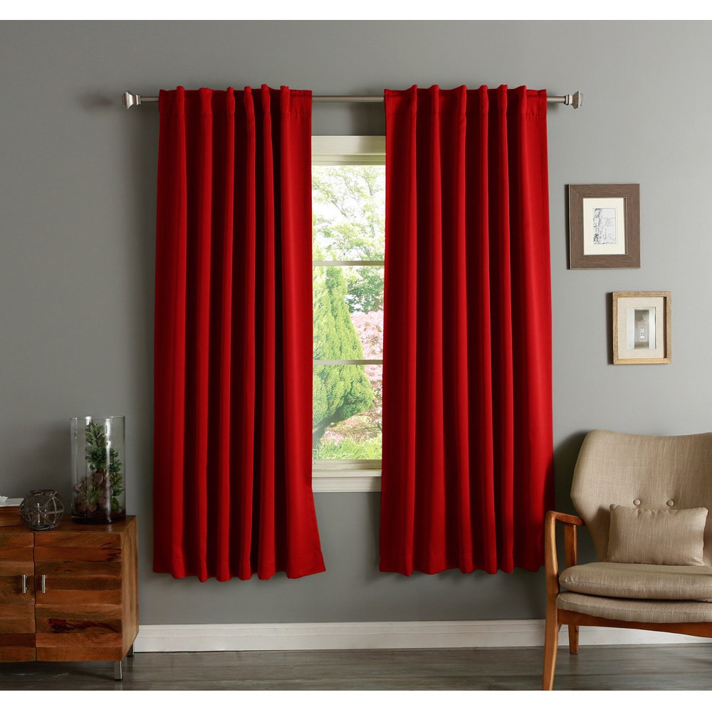 Aurora Home Insulated 72-inch Thermal Blackout Curtain Panel Pair - 52 x 72