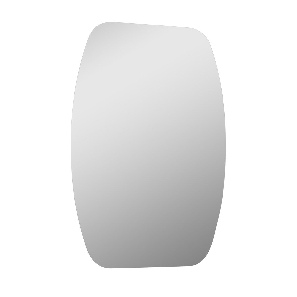 Sydney Mini 22 in. W x 28 in. H Oval Polished Frameless Bathroom Vanity Mirror - 22 x 28