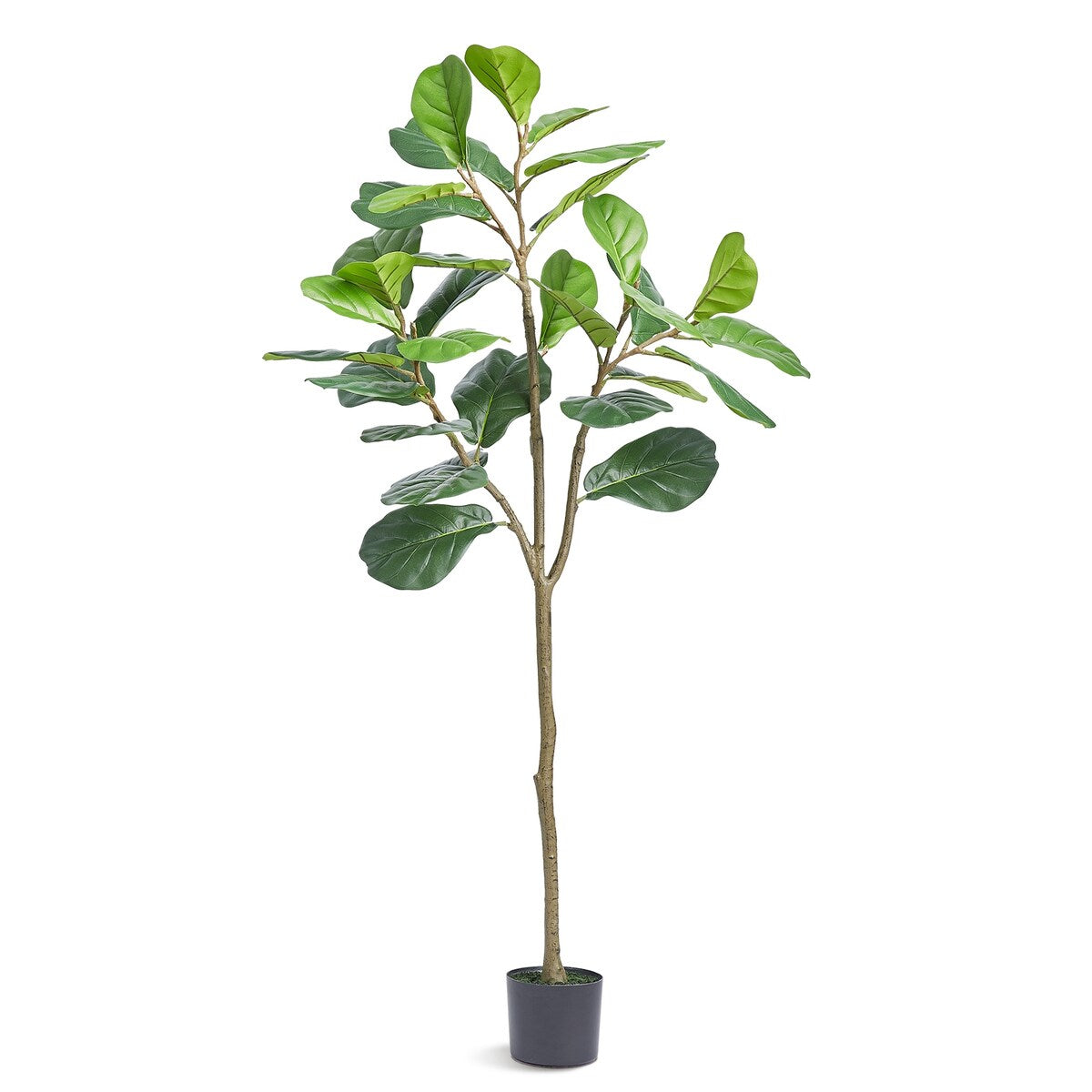 VEVOR Artificial Fiddle Leaf Fig Tree,Lifelike Green Fake Potted Tree for Home Office Warehouse Decor Indoor Outdoor