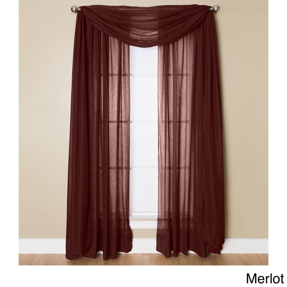 Miller Curtains Preston 216-inch Sheer Window Scarf