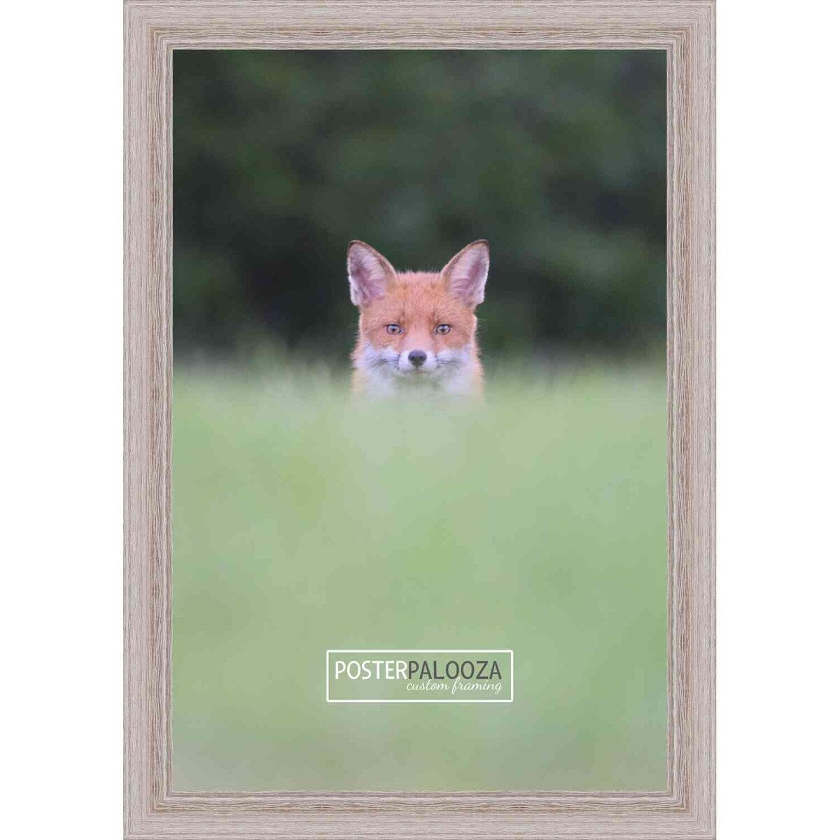 34x24 Frame Light Brown Oak Wooden Picture Frame with UV Acrylic, Foam Board Backing, & Hanging Hardware