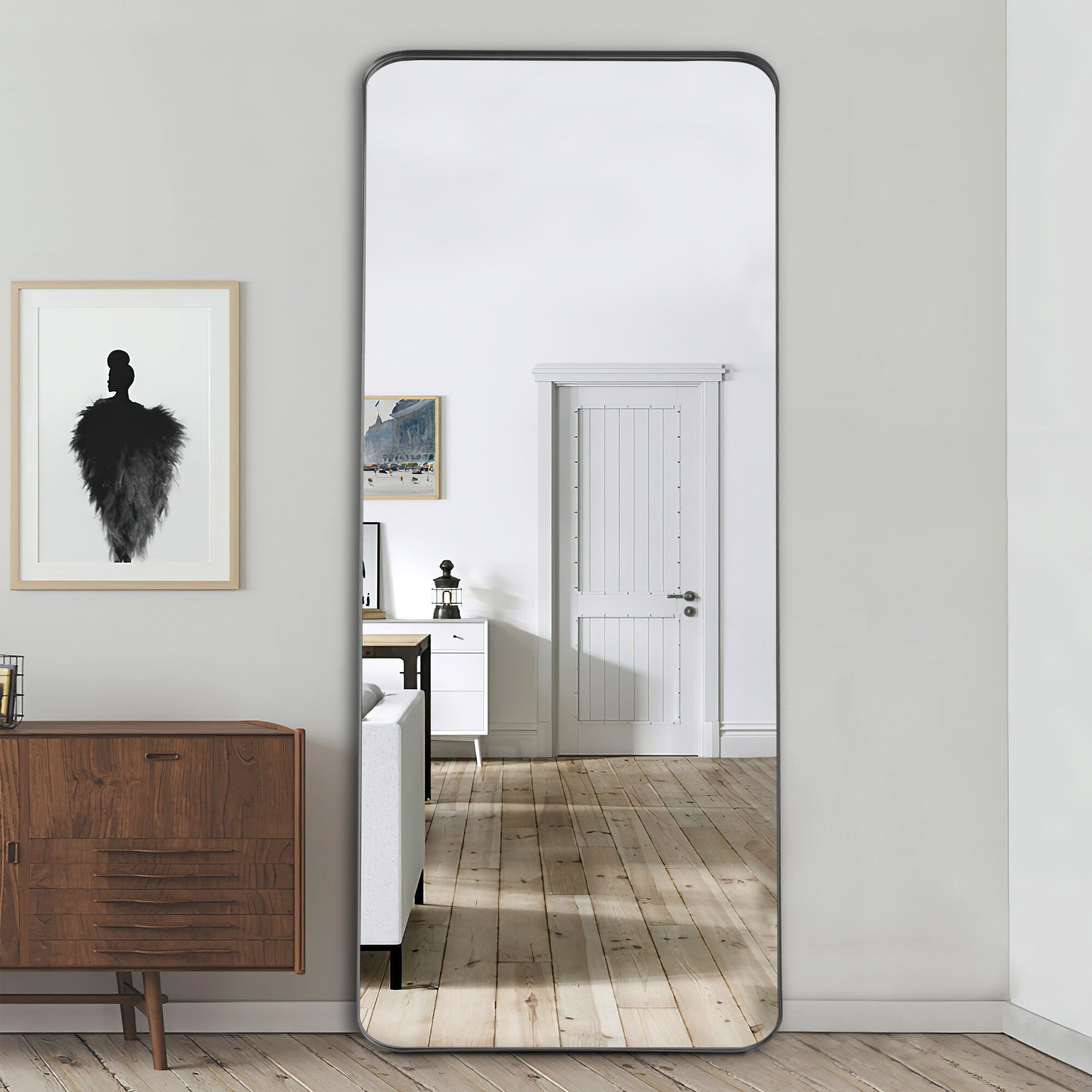 Lumioca Full Length Mirror Large Wall Mounted Mirror Full Body Mirror